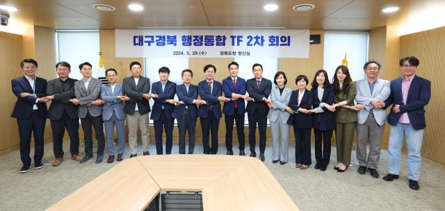 대구경북 행정통합을 위한 태스크포스(TF) 2차 실무회의가 29일 경북도청에서 열렸다. 경북도 제공.