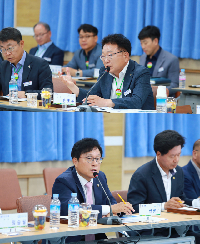 울진군은 국민의힘 박형수 국회의원과 2025년 국비확보를 위한 정책협의회를 열었다. 울진군 제공