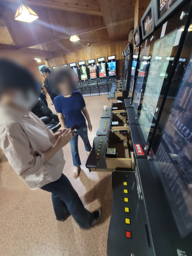 불법 사행성 게임장 단속. 경북경찰청 제공.
