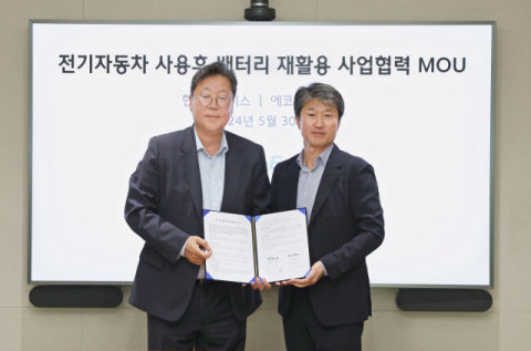 에코프로, 폐배터리 재활용 사업 강화 위해 현대글로비스와 업무협약