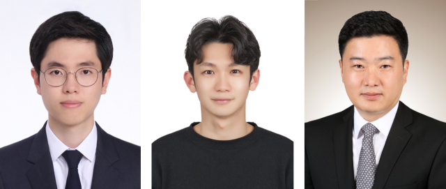 차세대 양극재 합성 매커니즘 제시한 연구진. 왼쪽부터 포스코홀딩스 최근호 박사(제1저자), 한국표준과학연구원 박혁준 박사(교신저자), RIST 정기영 박사(교신저자). RIST제공