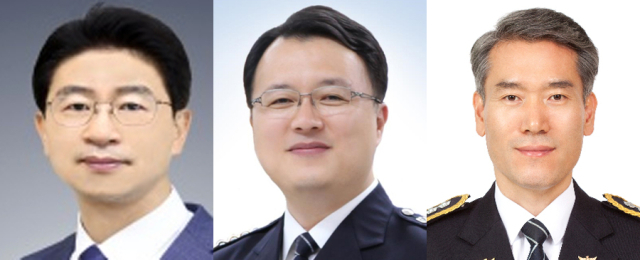 김봉식 치안정감 승진 내정자. 김성희 치안감 승진 내정자, 김병찬 치안감 승진 내정자.