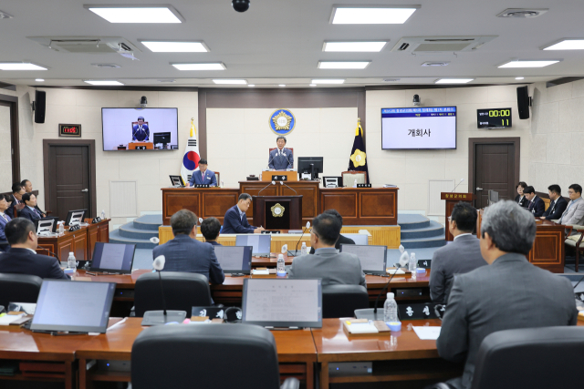 10일, 제312회 창녕군의회 제1차 정례회를 개회 모습. 창녕군의회 제공