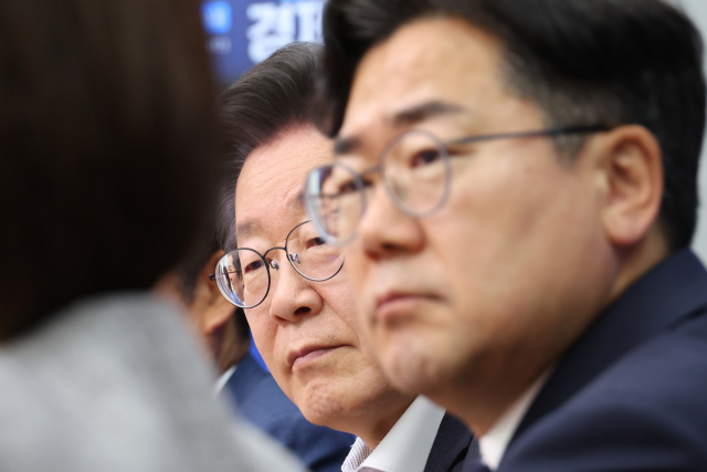 더불어민주당 이재명 대표와 박찬대 원내대표. 연합뉴스