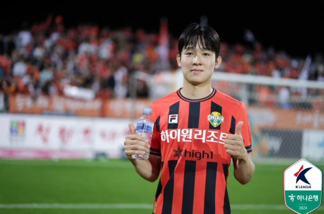 강원 FC의 양민혁. 한국프로축구연맹 제공