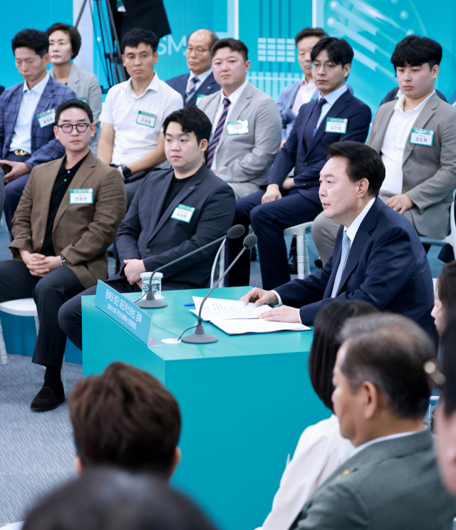 윤석열 대통령이 20일 경북 경산시 영남대 천마아트센터에서 