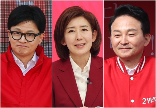 한동훈·나경원·원희룡. 연합뉴스