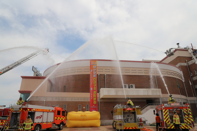 의성소방서는 지난 20일 의성체육관에서 지역 내 12개 기관이 참여한 가운데 