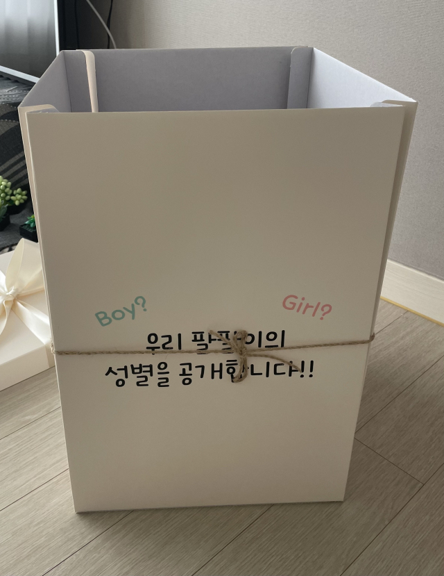 상자를 열면 남자 인형 혹은 여자 인형이 툭! 튀어 나오는거야. 궁금하지? 팔팔이는 과연 남자일까 여자일까?