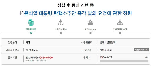국회청원(국회 국민동의청원) 웹사이트