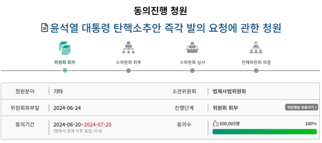 국회청원(국회 국민동의청원) 웹사이트