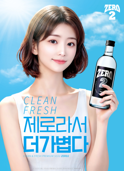 금복주가 국내 주류업계 최초로 AI 모델을 활용해 과당 제로 제품인 