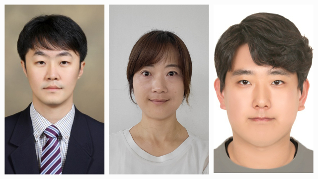 노종욱 교수, 류혜선 박사, 이인표 석사과정생. 경북대 제공