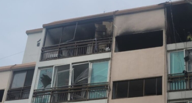 경남 밀양시 하남읍 수산리의 6층 아파트에서 LPG 폭발로 추정되는 사고가 발생해 40대 남성 1명이 죽고 5명이 다쳤다. 최영철 기자