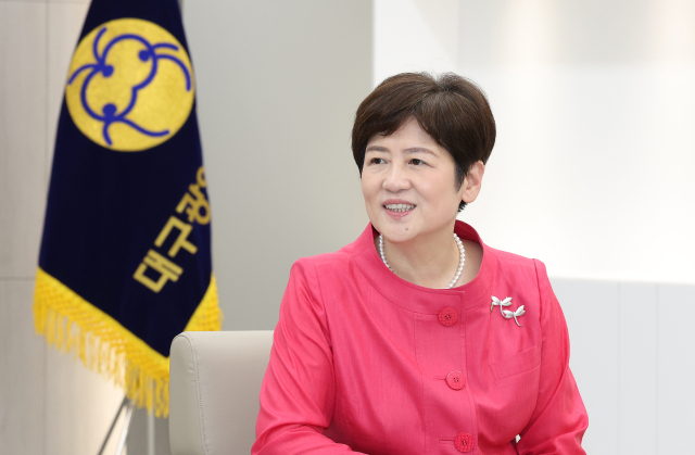 민선 8기 2주년을 맞은 강은희 대구시교육감이 그동안의 소회와 앞으로의 포부에 대해 말하고 있다 . 대구시교육청 제공
