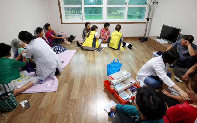 이번 기록적인 폭우에 문경시 산북면 주민들이 경북형 재난시스템인 