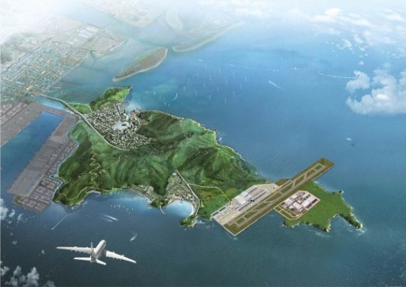 부산 강서구 가덕도신공항 조감도. [사진=부산시]