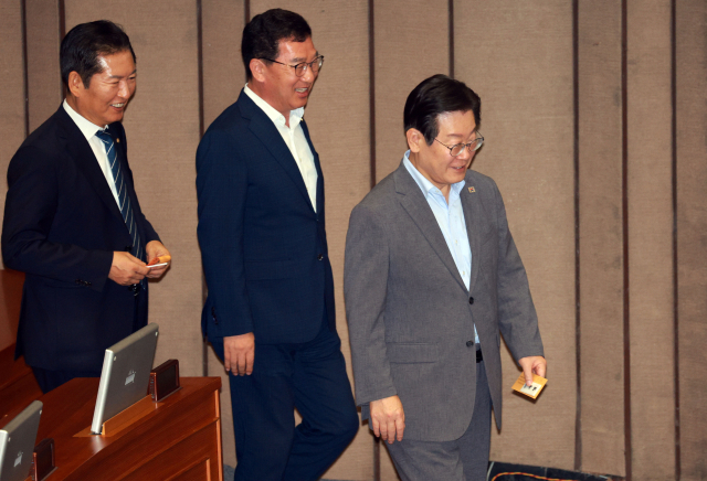 더불어민주당 이재명 전 대표가 26일 국회 본회의에서