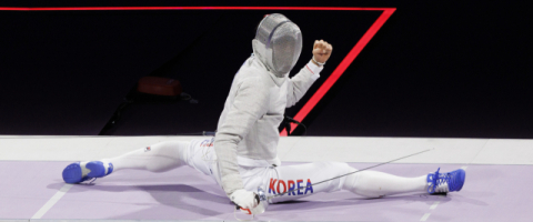 파리올림픽 펜싱 2관왕 오상욱, 전국체전 예선 첫판서 탈락