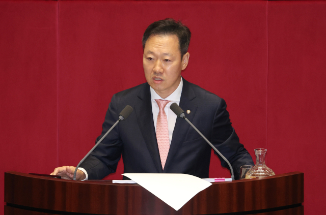국민의힘 박수민 의원이 1일 오후 국회 본회의에서 