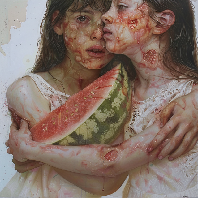 김도연, 맞닿을 때, 73x94cm, 캔버스에 유채, 2024