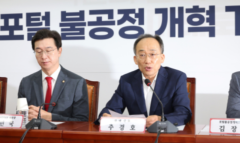국힘 '포털뉴스' 독점 들여다본다…불공정 개혁 TF 운영