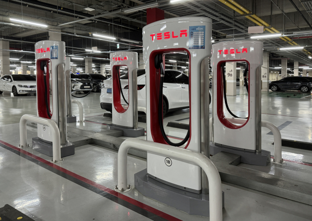 대구 엑스코 지하주차장 전기차 충전소 모습. 매일신문 DB