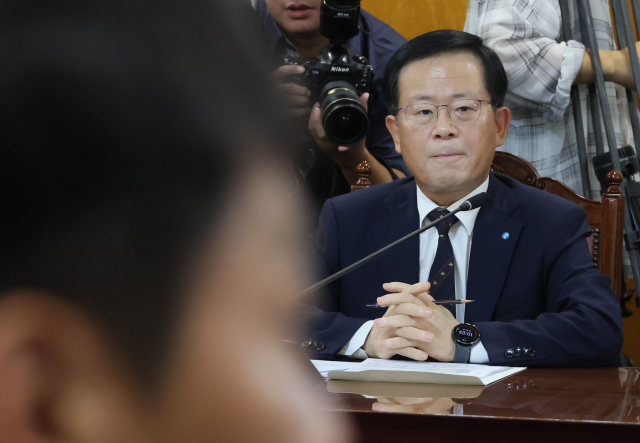조병규 우리은행장이 10일 서울 중구 은행회관에서 열린 금융감독원장-은행장 간담회에 참석해 있다. 연합뉴스