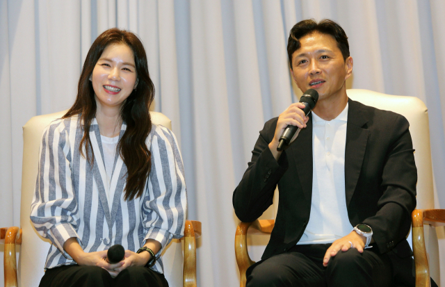 배우 진태현·박시은 부부는 지난달 30일 대구그랜드호텔에서 토크 콘서트 형식으로 진행된 매일 탑 리더스 아카데미 강연에서 