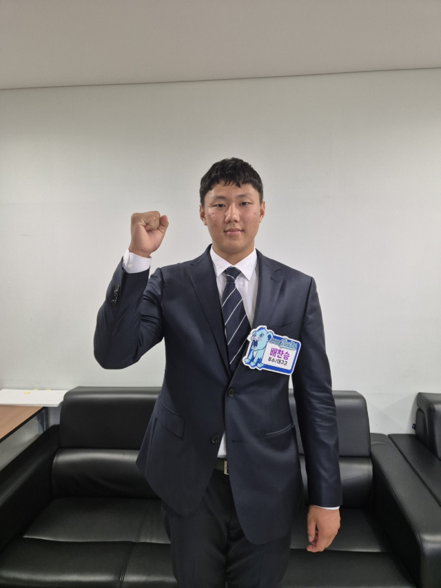 2025 신인 드래프트에서 삼성 라이온즈의 1차 지명을 받은 대구고 출신 좌완 배찬승. 채정민 기자