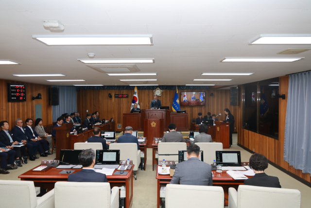 울진군의회 제279회 임시회. 울진군의회 제공