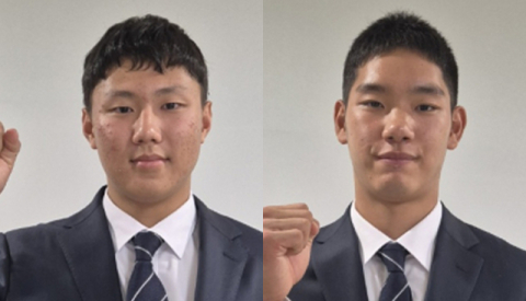 삼성 라이온즈의 새내기 배찬승과 심재훈…