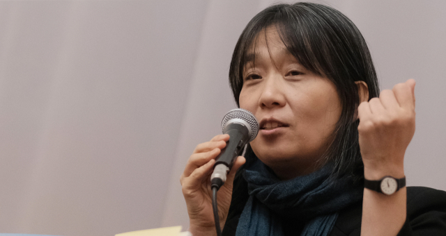 2024년 노벨 문학상 수상자 한강 작가. 연합뉴스