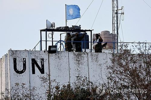 레바논 남부 UNIFIL 주둔지. 로이터=연합뉴스