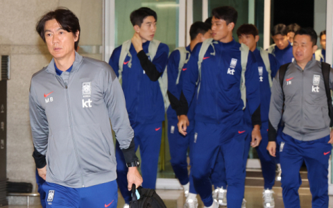 홍명보호, 월드컵 3차 예선 '중동 원정 2연전' 위해 출국