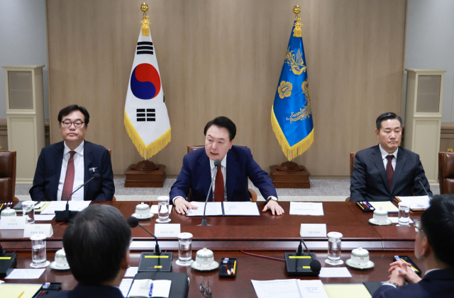 윤석열 대통령이 10일 서울 용산 대통령실에서 열린 