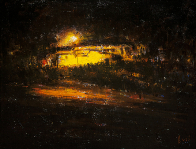 김성호, 새벽-정선에서, oil on canvas, 65.1x50.0cm, 2023