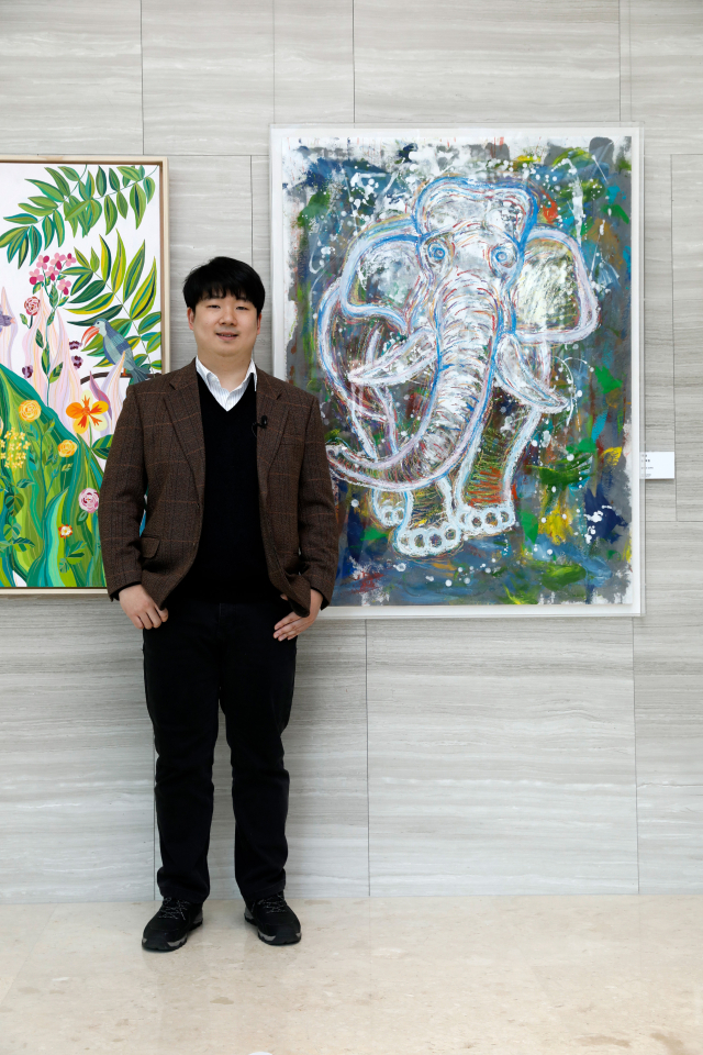 대상 수상자인 손제형(34세, 발달장애) 작가가 수상작 