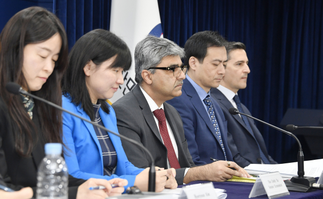 라훌 아난드(Rahul Anand) 국제통화기금(IMF) 한국 미션단장이 20일 서울 종로구 정부서울청사에서 열린