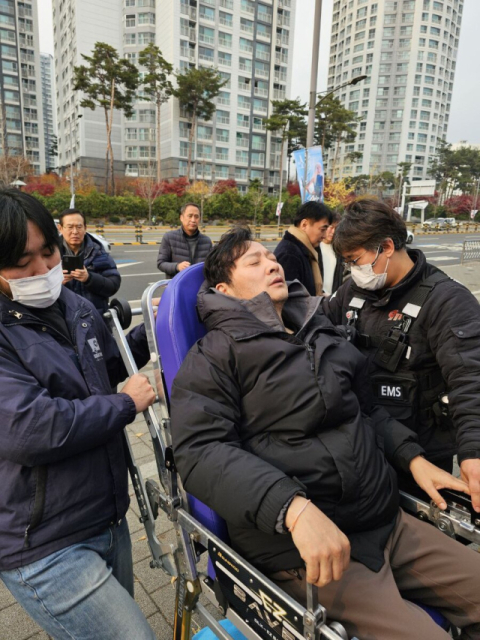 대한체육회장 선거 박창범 후보 단식 11일만에 병원 이송 
