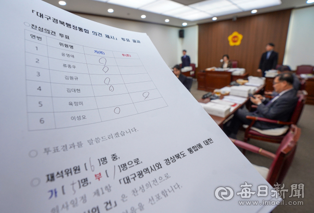 3일 대구시의회에서 기획행정위원회 회의실에서 