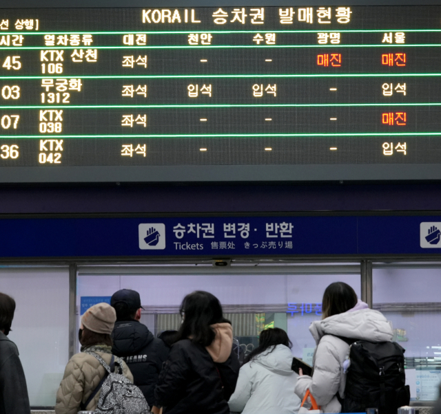 통계청 6월 국내인구이동 통계에 따르면 지난 6월 대구에서 타지로 나간 인구가 들어온 인구보다 많은 것으로 조사됐다. 지난해 12월 5일 동대구역 대합실 승차권 발매현황판에 KTX 열차 매진 표시가 나타나고 있다. 김영진 기자 kyjmaeil@imaeil.com