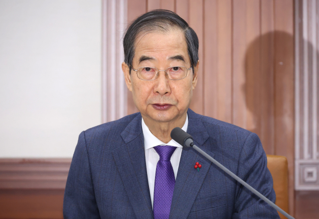 한덕수 국무총리. 연합뉴스