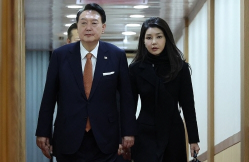 윤석열 대통령과 부인 김건희 여사. 연합뉴스