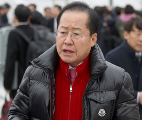 美 호텔서 취임식 본 홍준표…