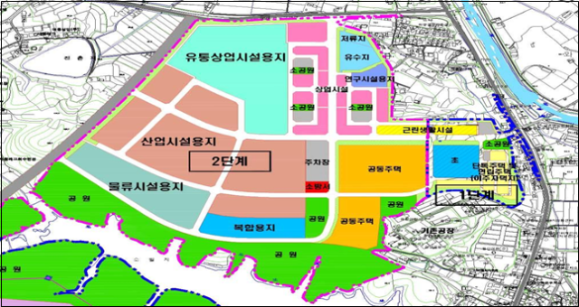 경산지식산업단지 내 유통상업시설용지 위치도. 경산지식산업개발(주) 제공