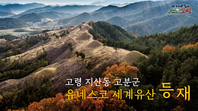 고령군이 9일 유네스코 세계유산으로 등재된 지산동고분군을 발판으로 고령시티투어상품 