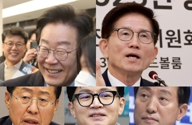 이재명 35% 김문수 15% 홍준표 8% 한동훈 7% 오세훈 6%…민주 VS 국힘 39% 팽팽