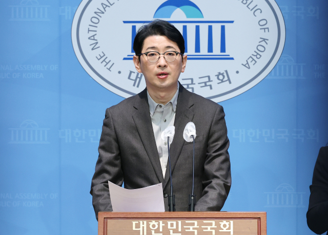 국민의힘 법률자문위원장인 주진우 의원이 16일 국회 소통관에서 
