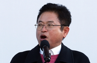 '보법'이 다르다? 이철우, 동대구역 집회서 선거법 탓 못한 말 페북으로 쏟아내